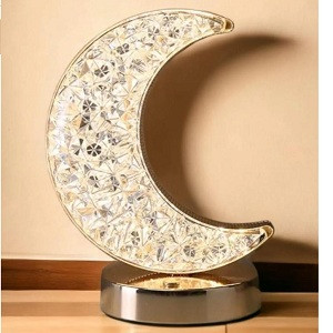 اباجورة كرستال هلال مضيء