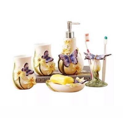 طقم حمام الفراشة