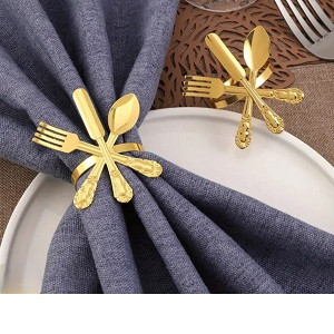 مسكة اكسسوار لمناديل السفرة 6 قطع ب 25