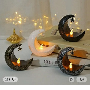 هلال مع اضاء قياس 10 سم