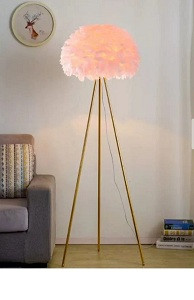 اباجورة ريش زهري 160 سم